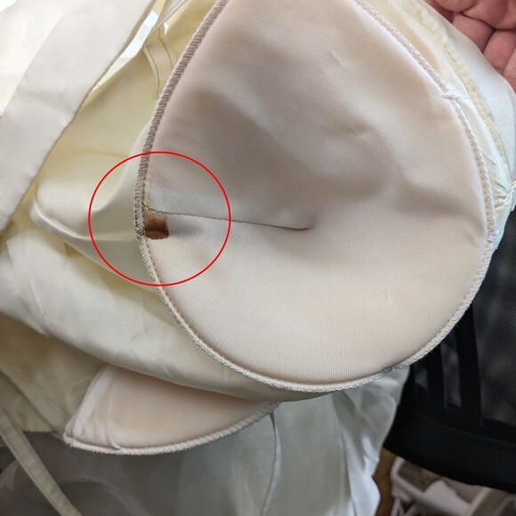 Vintage 1990s Y2K Aspeed Wedding Gown White Dress Beaded Formal Prom Size 9-10 - Picture 6 of 9